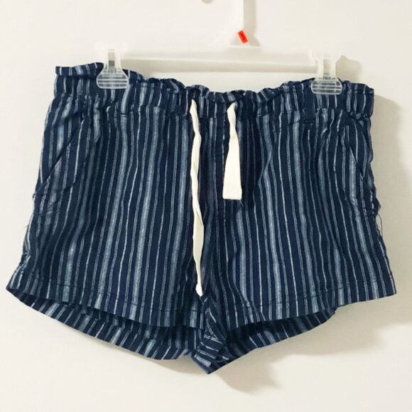 HARLOW Stella Striped Blue Shorts - Picture 1 of 5